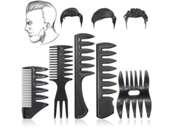 Juego De 5 Peines Para Peinar Al Hombre - Estilo Clásico Vintage Profesional Antiestático