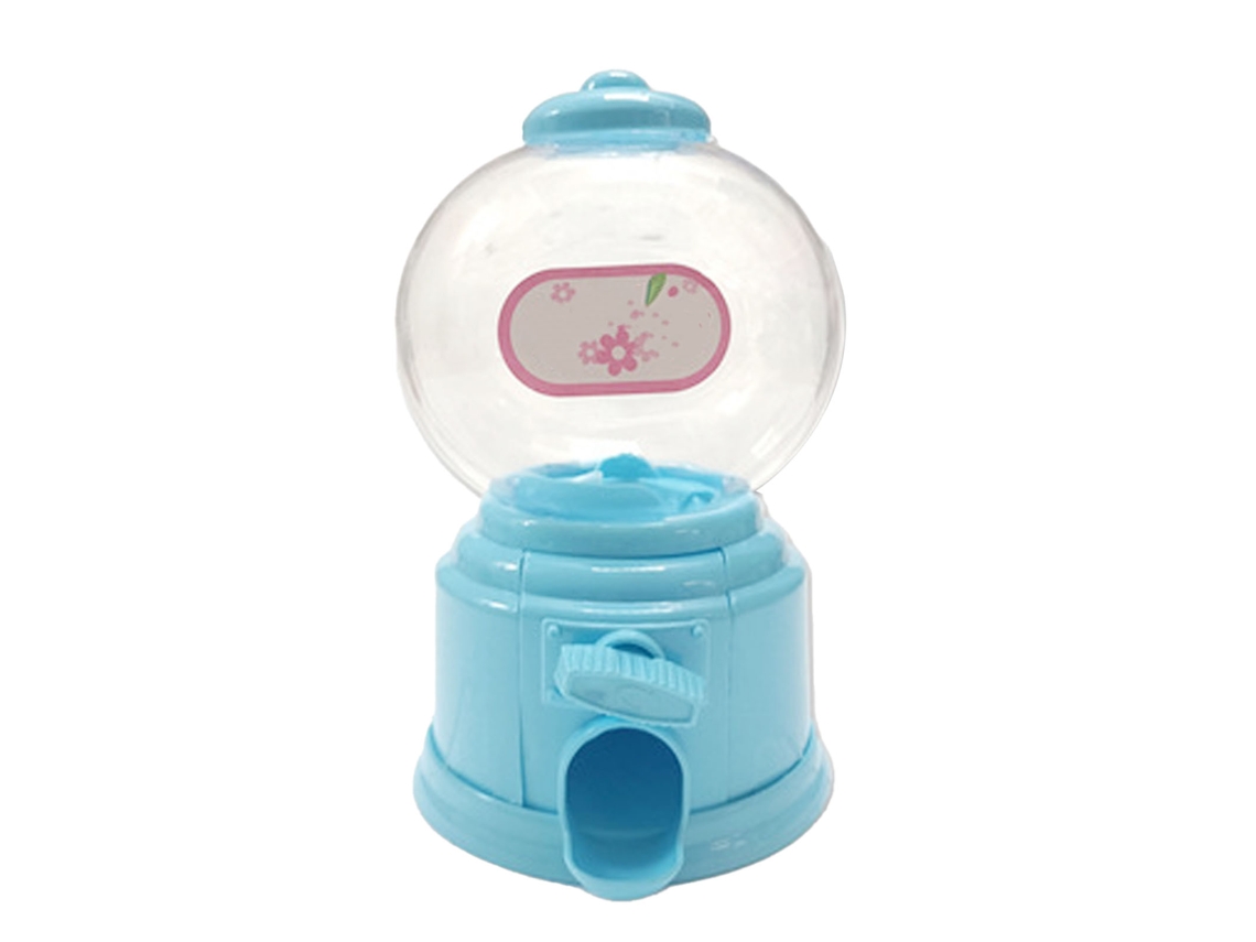 Máquina Expendedora De Chicles Para Niños Con Diseño Retro Multifuncional, Banco De Monedas Duradero De Plástico Azul Para Juegos Familiares