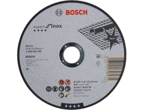 Disco de Corte BOSCH Recto Expert para Inox As 46 T Inox Bf - 150 mm - 1.6 mm