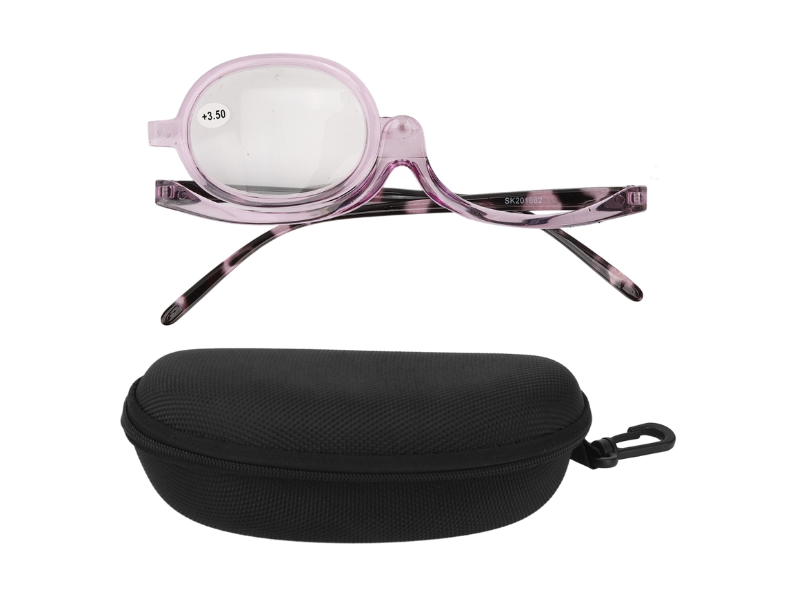 Lupas de maquillaje flexibles y elegantes para mujer con estuche para leer y maquillarse