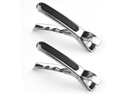 Pinza Para Platos Acero Inoxidable 304 Antiquemaduras Agarre Antideslizante Para Freidora De Aire Ollas Y Platos Calientes 2 Piezas