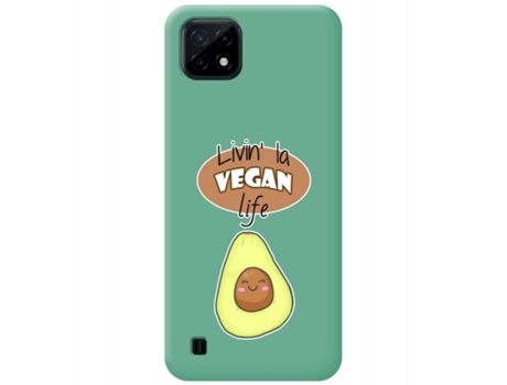 Carcasa Realme C21 TUMUNDOSMARTPHONE Silicona Líquida Dibujos Verde