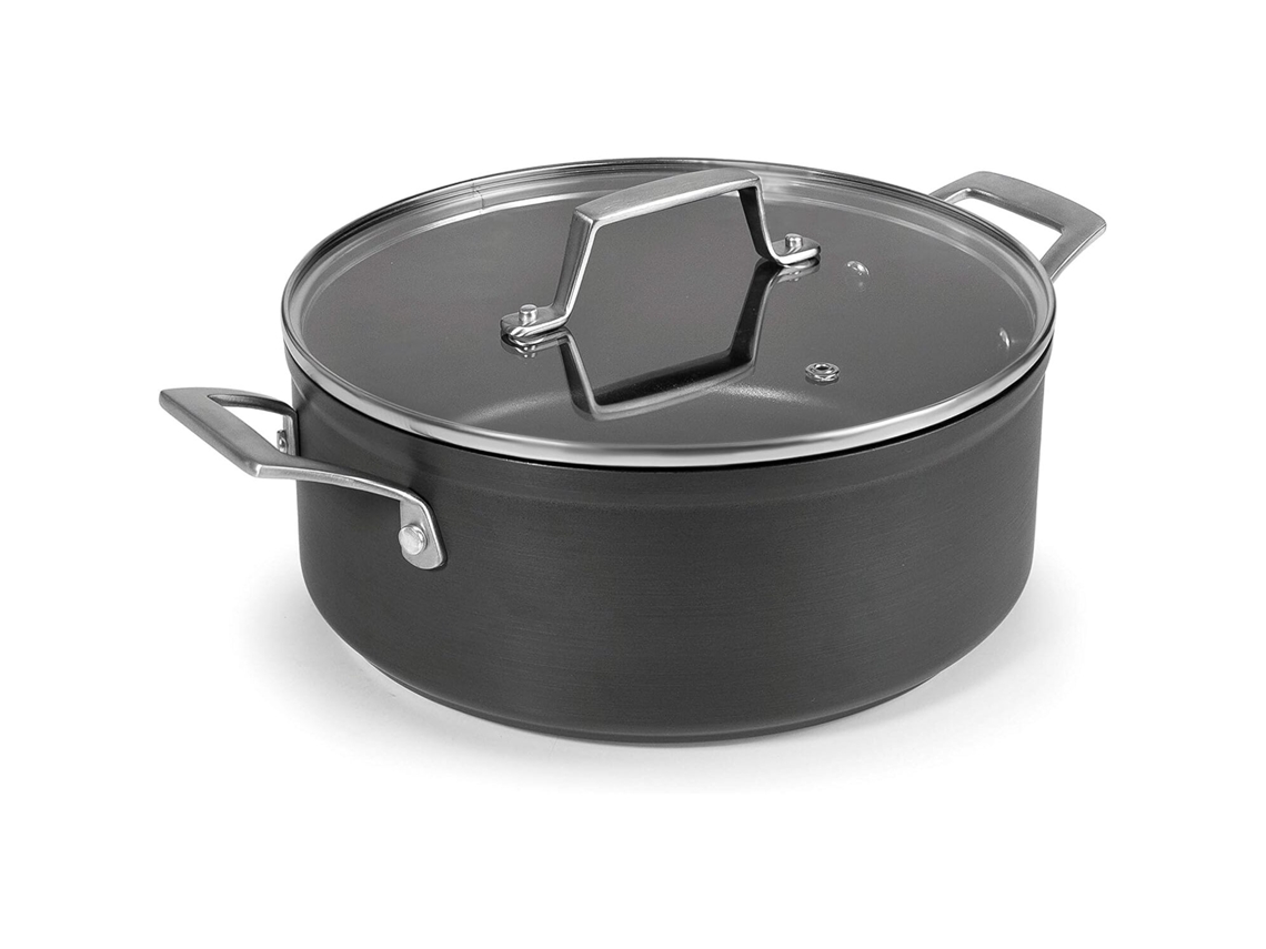 Olla con tapa de aluminio anodizado LACOR