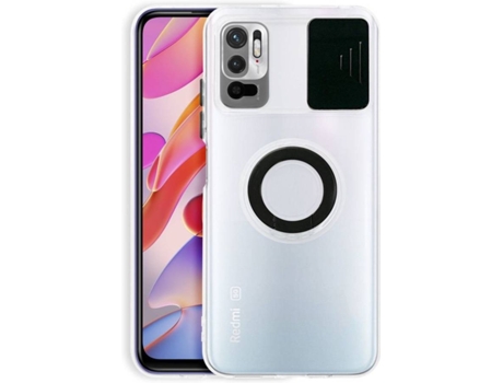 Funda Xiaomi Redmi Note 10 5G HFS-HOUSE con Anillo de Soporte (Negro)