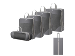 Juego De Organización Para Clasificar Ropa De 6 Piezas, Cubos De Embalaje Para Viajes Que Ahorran Espacio CHRUI Grey