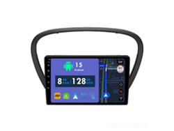 Coche Radio Android Auto Autoradio 8GB RAM 128G ROM CarPlay Navegación GPS Pantalla Táctil RoverOne para Peugeot 607 2004 - 2010 