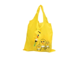 Bolsa de la compra grande y resistente con asa firme, estampado de dibujos animados, plegable, con estampado animal, ideal para guardar frutas y verduras.