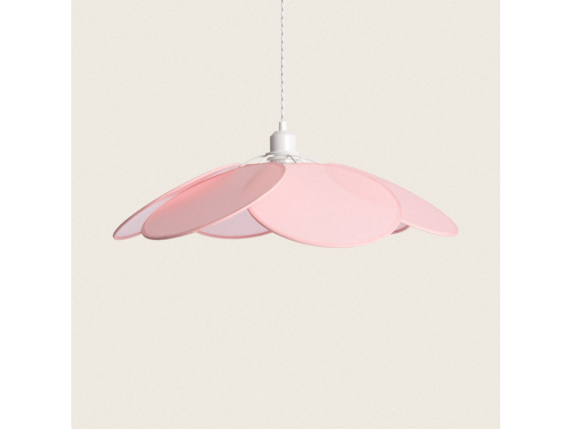 LEDKIA Lámpara Colgante Tela Kabuki Rosa