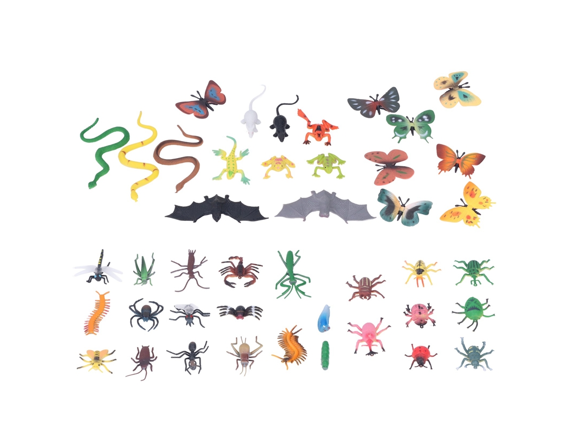 Set De 43 Piezas De Modelos De Insectos De Simulación Realistas - Suaves E Inofensivos - Juguete Educativo Para Niños De 4 A 6 Años