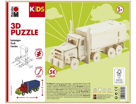 Puzzle MARABU 0317000000004 Puzle 3D 38 pieza(s) Vehículos