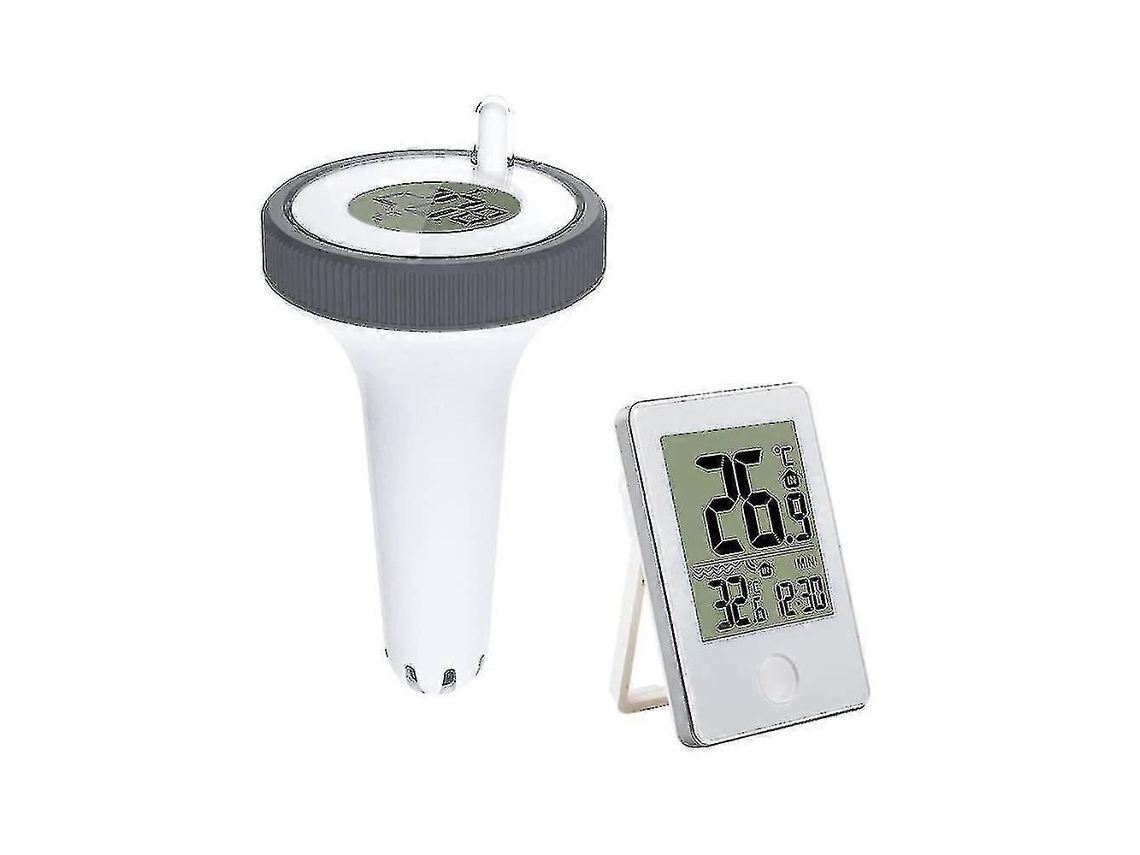 Termómetro digital para piscinas GOKOCO con WiFi, frecuencia digital, pantalla LCD, frecuencia fluctuante y clasificación IPX7.