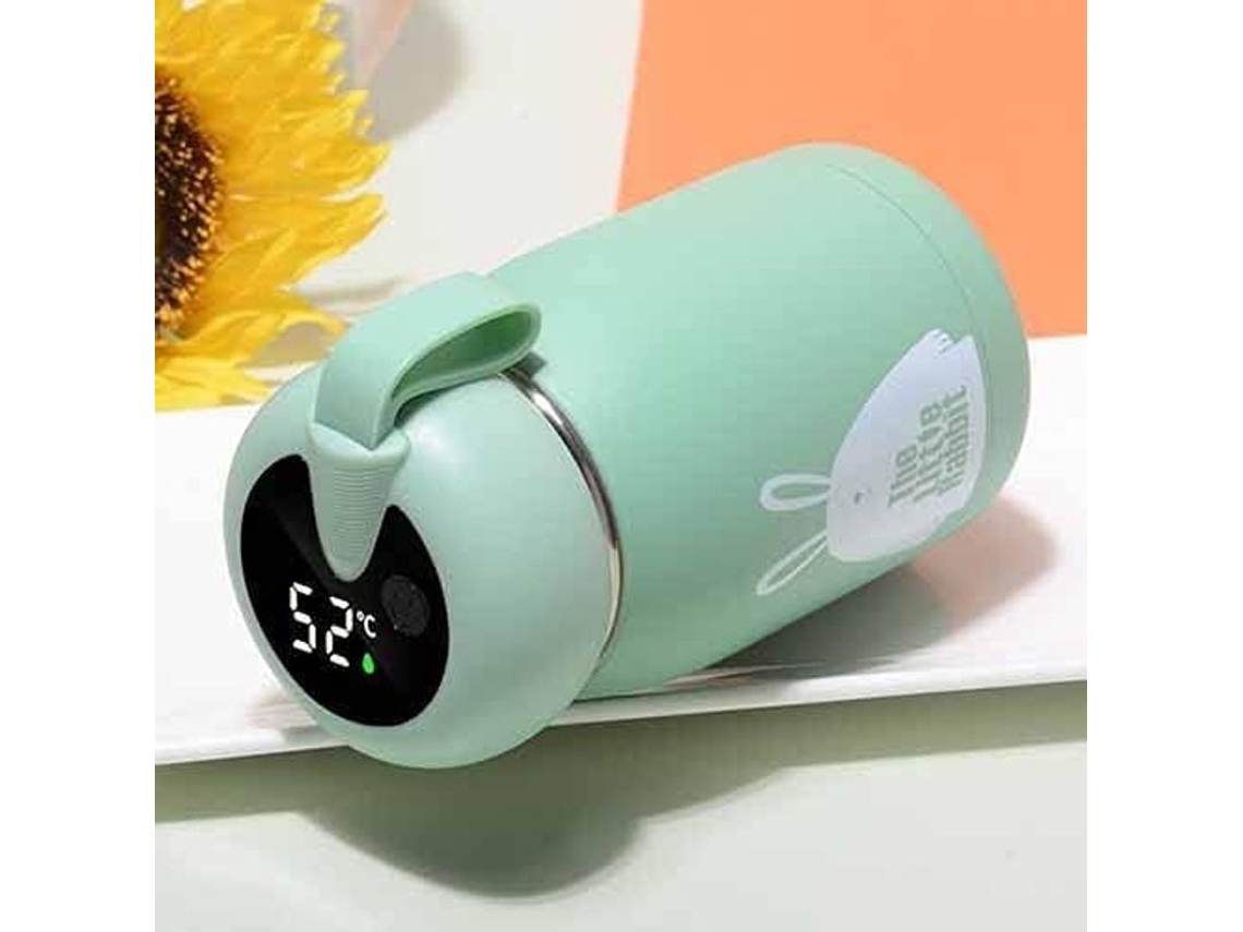 2026da-linjou Taza Térmica Acero Inoxidable Con Pantalla Led De Temperatura 320ml Verde