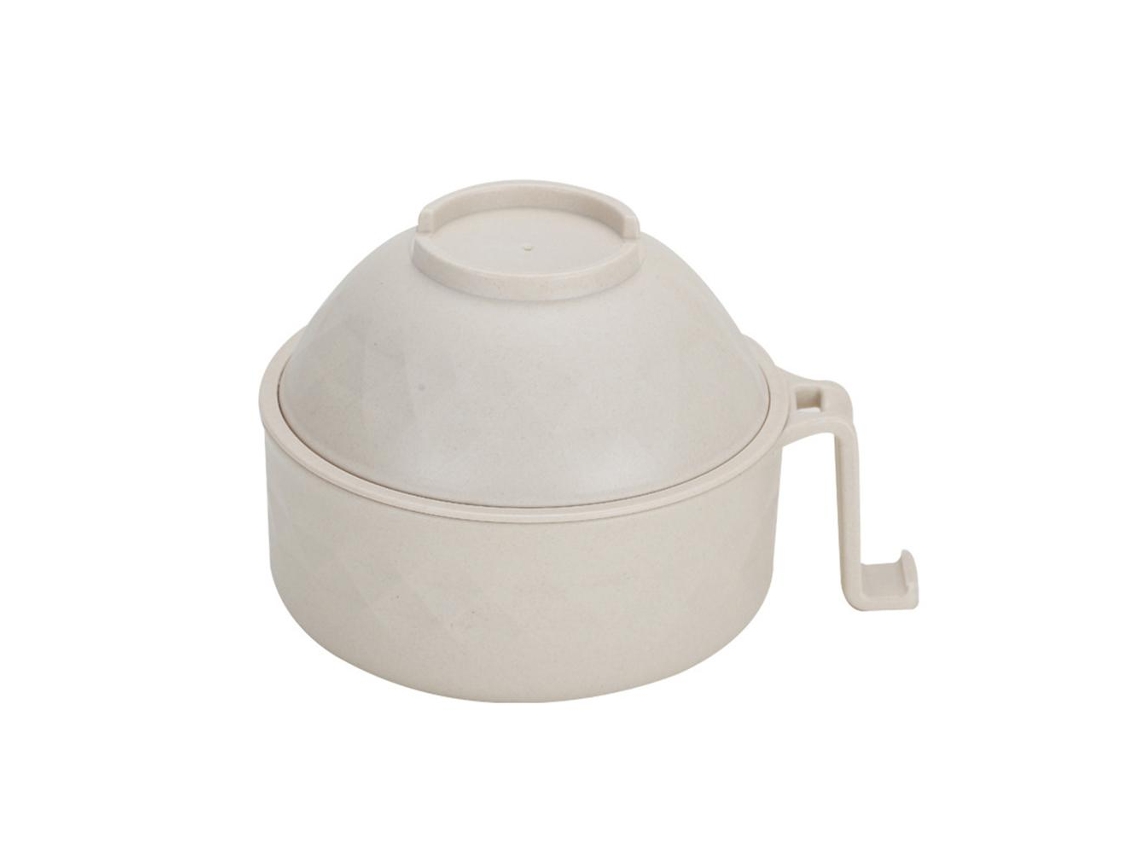 Juego de tazones para ramen, aptos para microondas, multiusos, fibra de bambú, plástico libre de BPA, aptos para microondas, colador y tazón para ramen.
