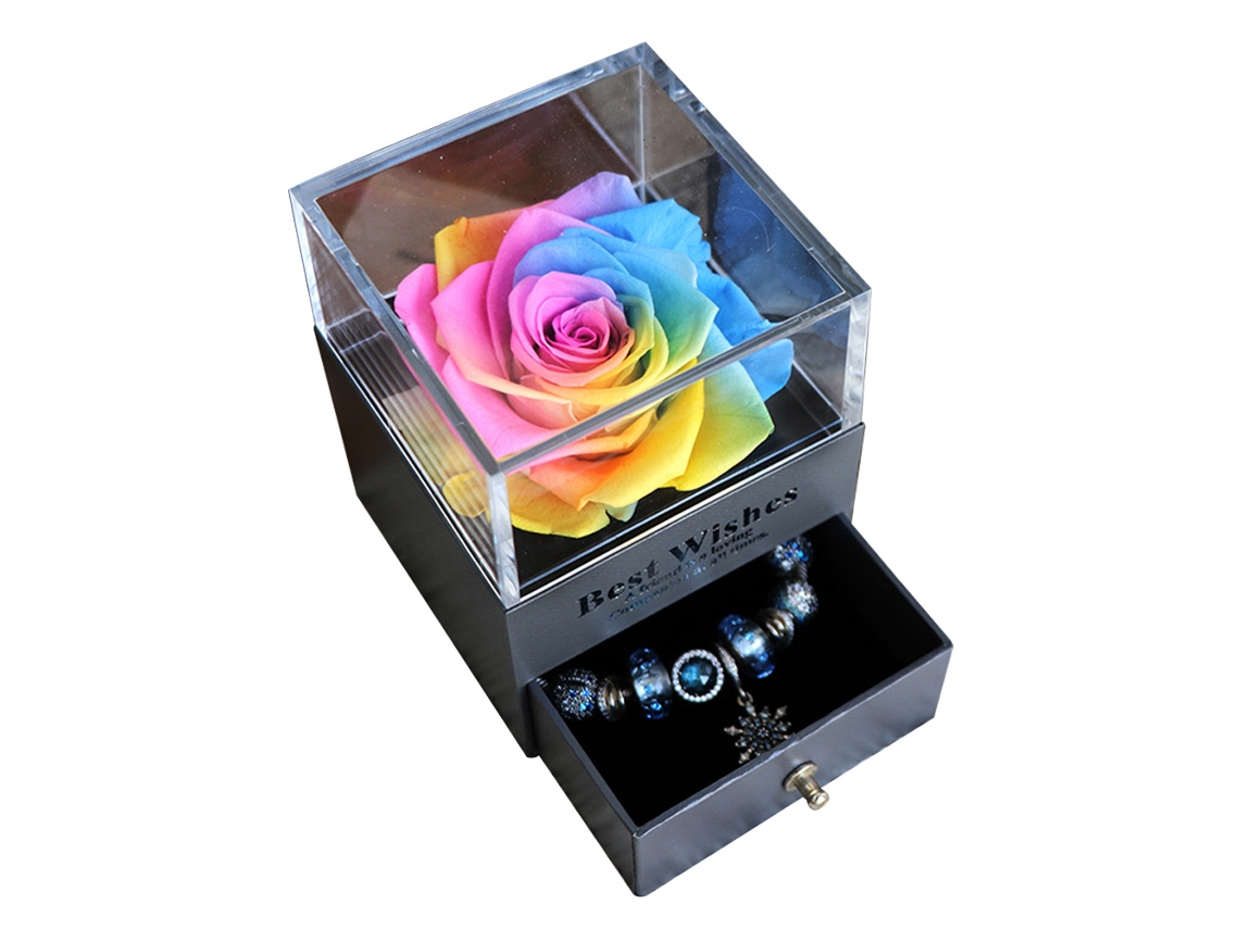 Rosa Encantada Real Regalo Romántico Boda Truyuety