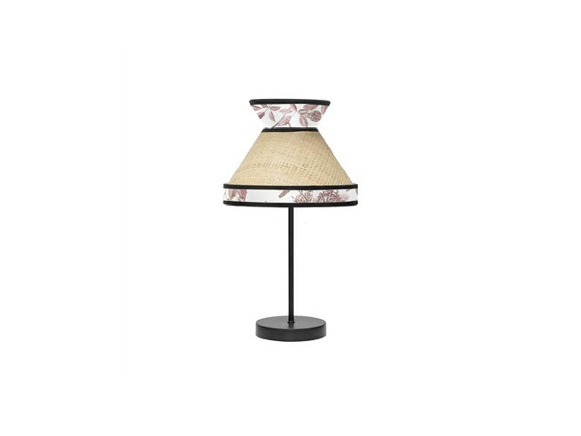 Lámpara de mesa pequeña Constantinopla Ø20x45cm 1xe14 Beige y Rojo Fabrilamp (bombilla no incluida)