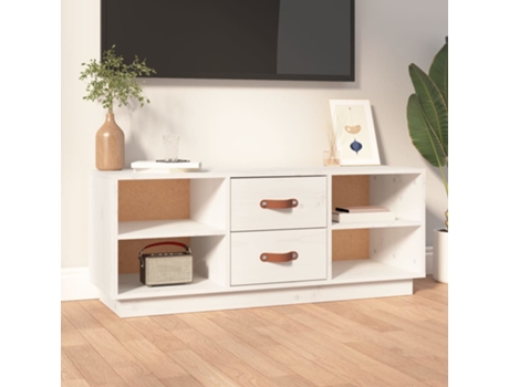Mueble De Tv VIDAXL Blanco Madera (100x34x40 cm)