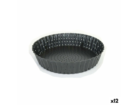 Molde para Tartas QUTTIN Perforado Desmontable 20 x 5 cm (12 Unidades)