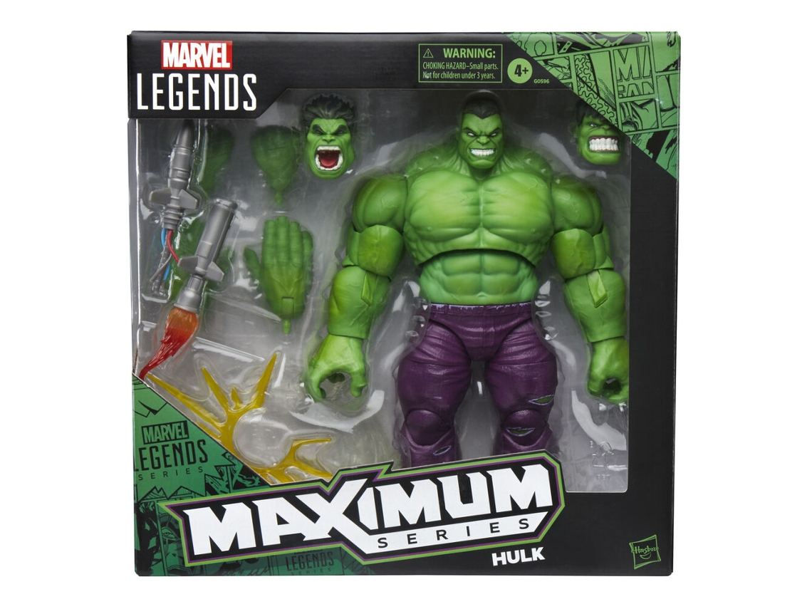Figura máxima de Hulk de Marvel Legends, 21 cm, Hasbro