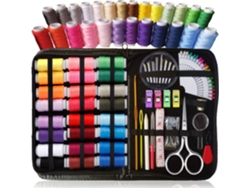 Kit de costura con 106 piezas. Incluye 24 carretes grandes de hilo, tijeras de costura y accesorios. Siurn