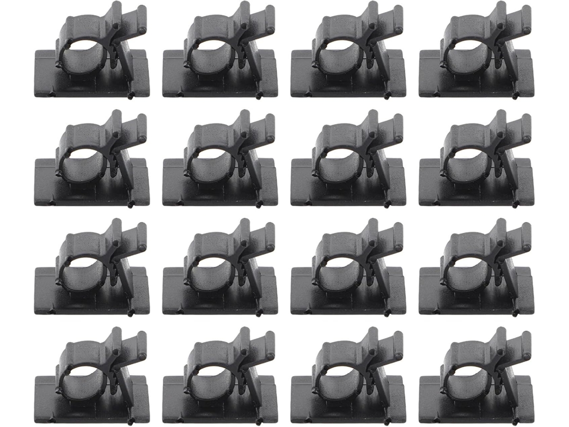 Paquete De 50 Clips Adhesivos Ajustables Para Cables De 25x19 Mm, Sujetadores Multiusos.