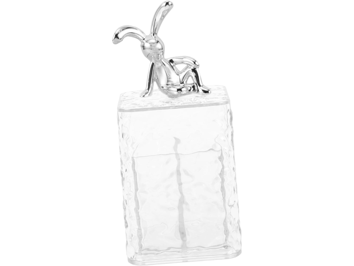 Organizador de hisopos de algodón transparente multifuncional para decoración de habitaciones y accesorios de almacenamiento Gokoco