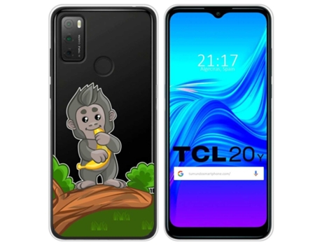 Carcasa TCL 20Y TUMUNDOSMARTPHONE Dibujos Transparente Multicolor
