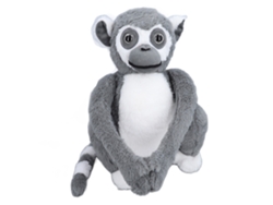 Lindo Peluche De Mono Con Brazos Largos, Colgante, Suave, Decorativo, Gris.