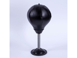 Saco de Boxeo Inflable con Ventosa para Mesa, Ideal para Entrenamiento y Alivio del Estrés CUICH (Negro)