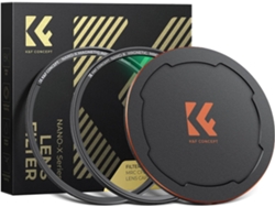 Kit De Filtro Cpl Magnético Com Tampa De Lente Nano-x Multirrevestido 77mm