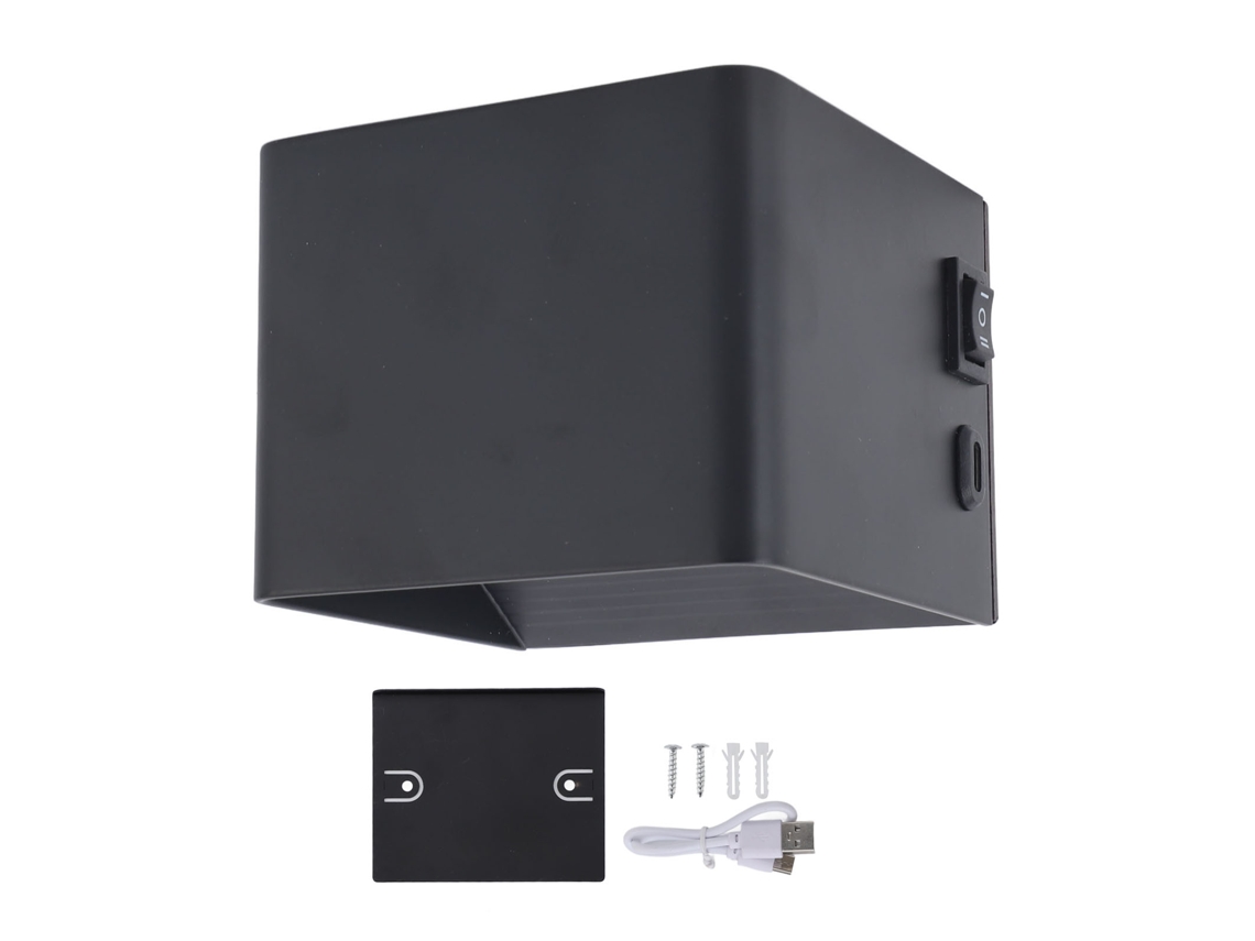 Aplique de pared LED 2026 con sensor de movimiento magnético USB inalámbrico, aluminio, para escaleras, pasillo y dormitorio.