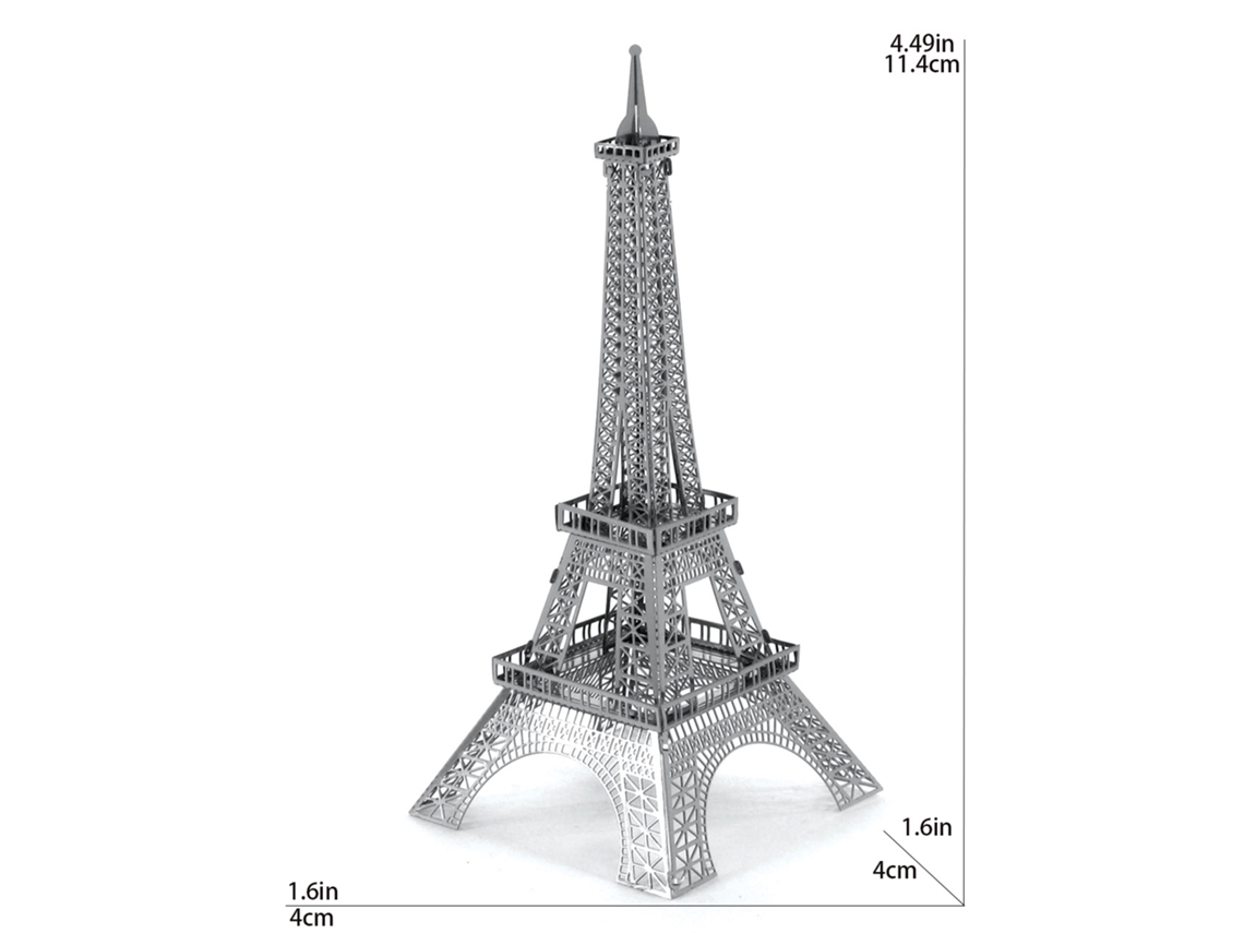 Rompecabezas de metal 3D Chrui para maqueta de la Torre Eiffel