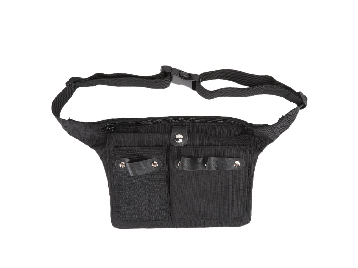 Bolsa De Cintura Portátil Multifuncional Para Herramientas De Peluquería Con Cremallera Fuerte Y Espacio Amplio