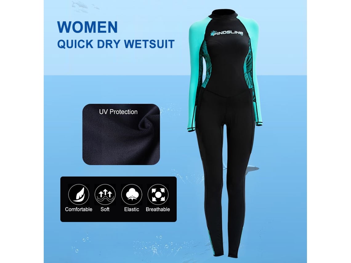 Traje De Banho De Uma Peça Com Mangas Longas Para Mulheres De Secagem Rápida Para Esportes Aquáticos No Verão