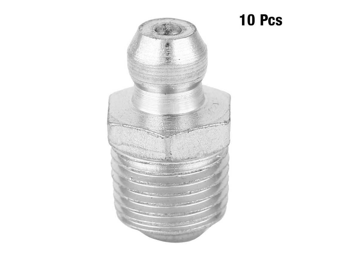 10 Boquillas De Engrase M10*1 Robustas Y Duraderas Para Maquinaria De Ingeniería (rectas)
