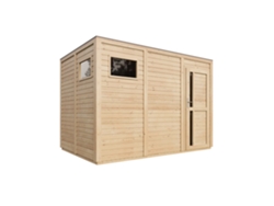 Caseta Jardin Exterior Madera 6,18 M² Caseta De Almacenamiento Con Paredes De 17 Mm Y Puertas De Panel De Madera Maciza Timbela M326f1