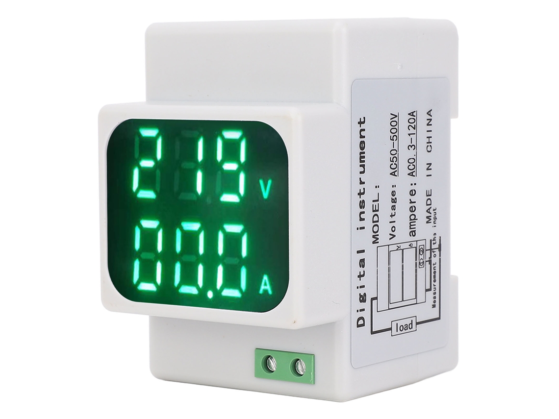 Medidor Digital De Voltaje Y Corriente Alterna De 0,3 A 120 A Con Pantalla Led De 0,56 Pulgadas