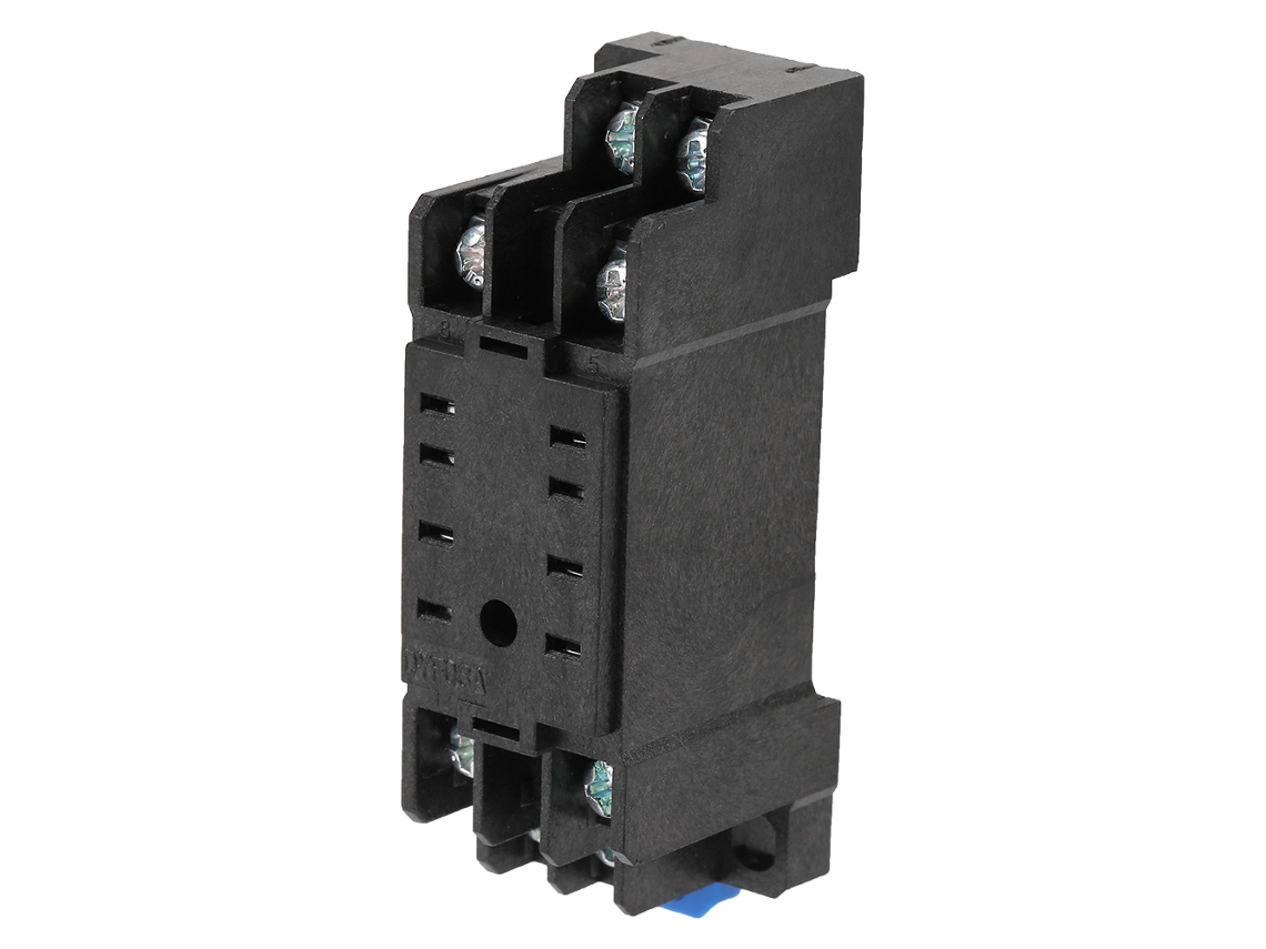 Omni-base Para Relé 8pin Dyf08a Con Enchufe 250vac 10a Soportes De Relé Negro