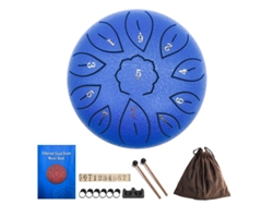 Tambor De Mano Digitallab De 6 Pulgadas Con 11 Notas En Escala Menor Para Niños Con Baquetas (azul)