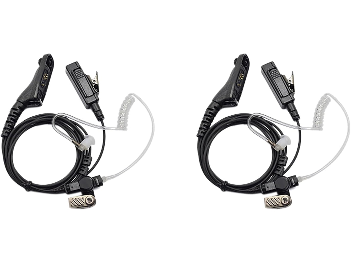 2 Auriculares Para Walkie-talkie Compatibles Con Xir P8268, Apx2000 Y Otros Modelos.