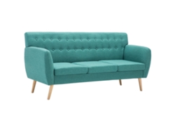 Maison Exclusive - Sofá De 3 Plazas Tapizado De Tela Verde 172x70x82 Cm