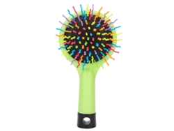 Peine De Masaje Antiestático De Plástico Mini Portátil Para Cabello Dibujos Animados (verde)