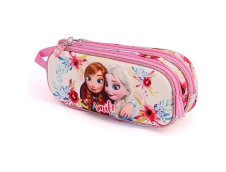 Karactermania Frozen Smile-Astuccio Portatutto 3D Doppio Estuches 22 Centimeters Multicolor Multicolour