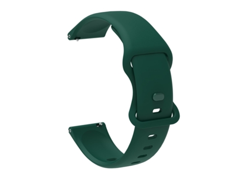 Correa de Silicona cierre de mariposa 20mm para Samsung Galaxy Watch4 Classic 46mm 42mm/Galaxy Watch4 44mm 40mm/Amazfit GTS 2E - verde oscuro