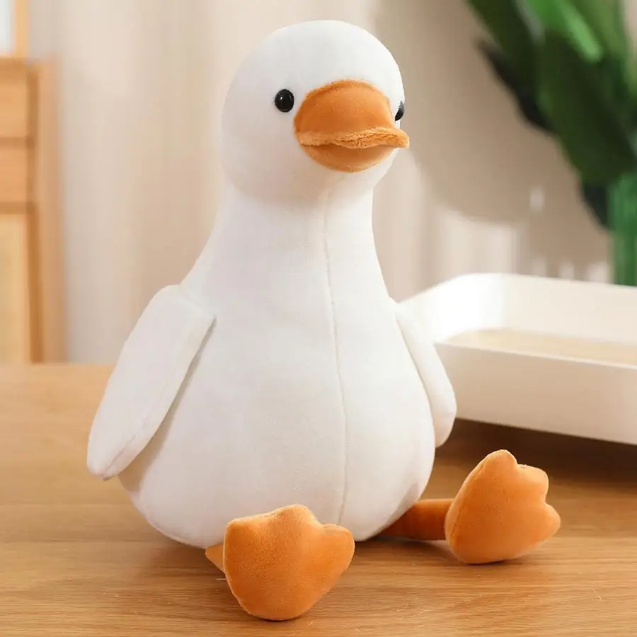Peluche adorable, cojín suave con forma de animal MDUG (blanco, 40 x 45 cm)
