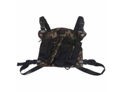 Mochila Pectoral Ligera De Camuflaje Para Arnés De Radio Walkie-talkie Con Bolsillos Ajustables, Estilo Oxford.