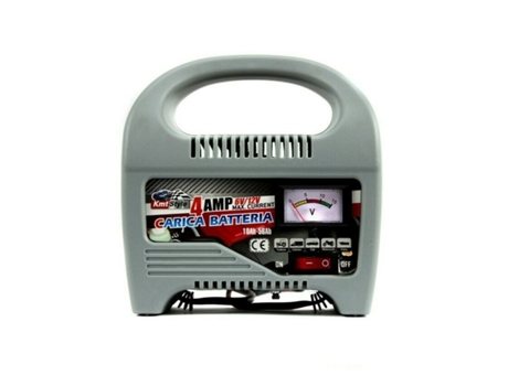 Cargador Batería Coche 4Amp 6-12V Carga Rápida Protección Contra Sobrecorriente KMT