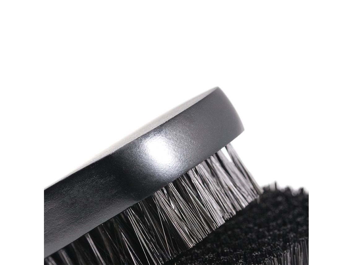Kit De Cuidado De Barba Y Bigote Cepillo De Faggio Color Madera Para Afeitado Y Limpieza