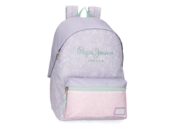 Mochila Escolar Renata Adaptable Lila Poliéster Pepe Jeans