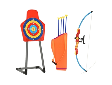 vidaXL Juego de tiro con arco de arco y flecha para niños con diana