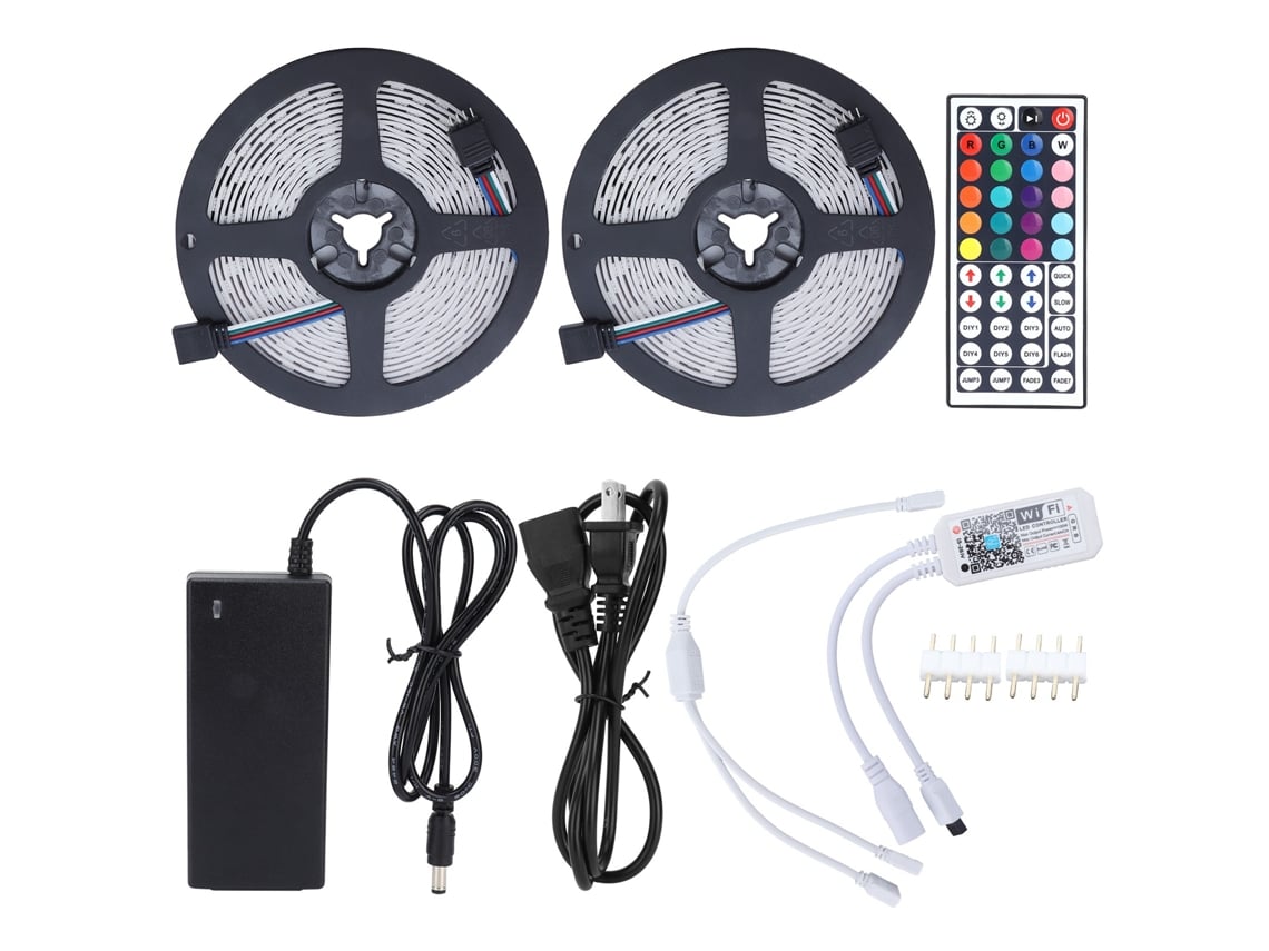2026-tira Led Rgb Inalámbrica Wifi 600led 10m Dimmable 12v Para Iluminación Interior Y Habitación